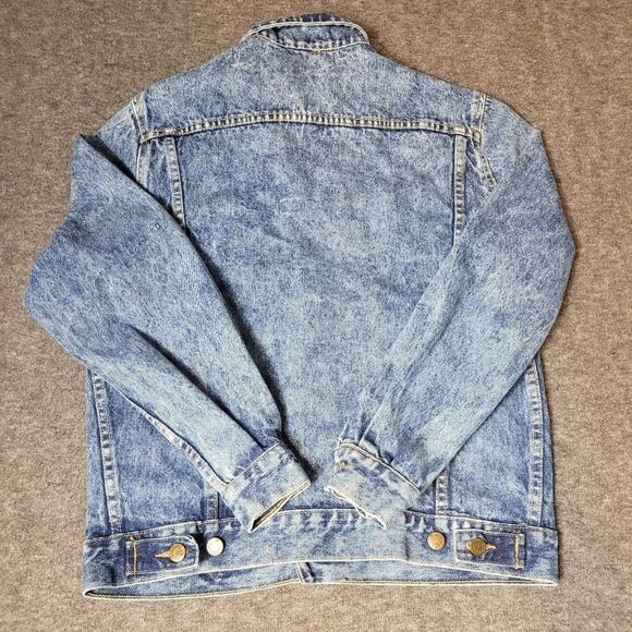 Vintage 80's Guess Georges Marciano Men’s Trucker Jacket  Size S Blue Denim - Picture 2 of 11